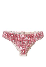 Miu Miu sequin-embellished slip-on briefs - Rosa
