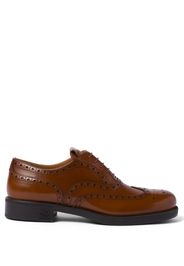 Miu Miu x Church's leather brogue shoes - Marrone