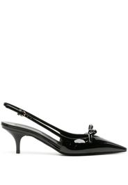 Miu Miu 75mm bow-embellished sligback pumps - Nero