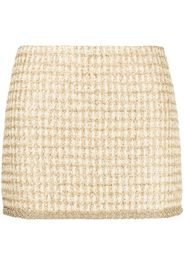 Miu Miu sequinned tweed miniskirt - Oro