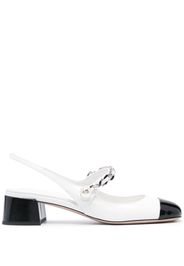 Miu Miu 35mm leather pumps - Bianco