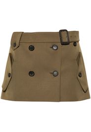 Miu Miu Minigonna con cintura - Marrone