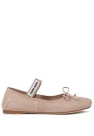 Miu Miu leather ballerina shoes - Rosa