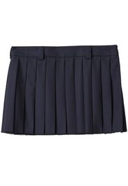 Miu Miu pleated wool miniskirt - Blu