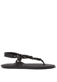 Miu Miu cord-strap leather sandals - Nero