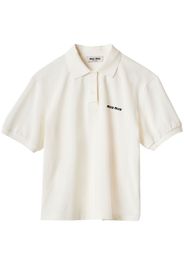 Miu Miu Polo con ricamo - F0009 WHITE