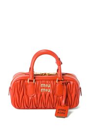Miu Miu Arcadie matelassé leather bag - Arancione