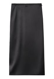 Miu Miu Gonna midi a vita alta - Nero