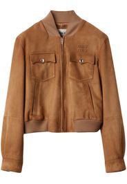 Miu Miu Giacca in nappa - Marrone