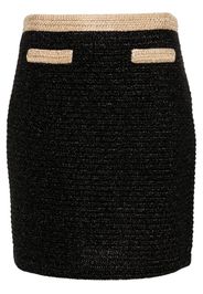 Miu Miu Minigonna lamé - Nero