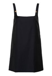 Miu Miu Abito corto con placca logo - Blu
