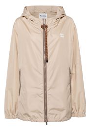 Miu Miu lightweight hooded jacket - Toni neutri