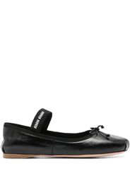Miu Miu bow-detail ballerina shoes - Nero