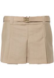 Miu Miu Minigonna plissettata - Toni neutri
