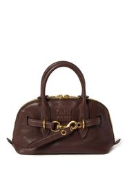 Miu Miu Aventure leather tote bag - Marrone