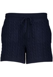 Miu Miu intarsia-knit shorts - Blu