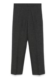 Miu Miu logo-patch trousers - Grigio
