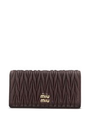 Miu Miu Portafoglio matelassé - Viola