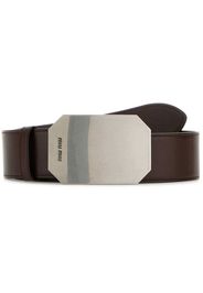 Miu Miu leather belt - Marrone