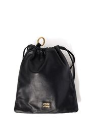 Miu Miu Pouch con applicazione - Nero