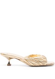 Miu Miu Mules matelassé 60mm - Oro