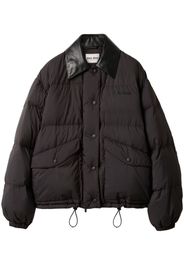 Miu Miu cropped down jacket - Nero