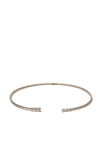 14kt yellow gold diamond open bracelet