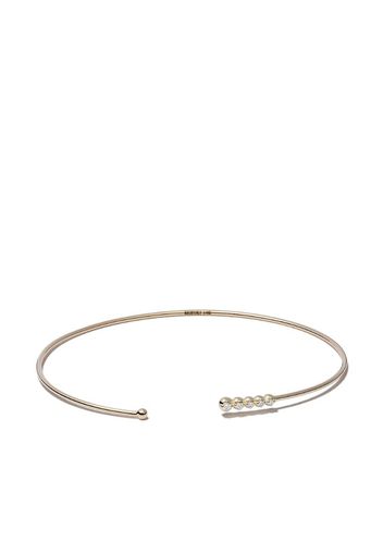 14kt yellow gold diamond open bracelet