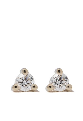 14kt gold diamond stud earrings