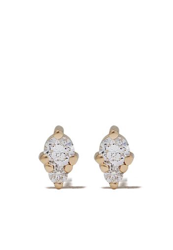 14kt gold diamond stud earrings