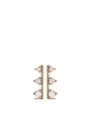 14kt gold diamond stud earrings