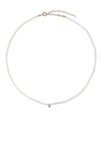 14kt gold Sea of Beauty diamond pearl necklace