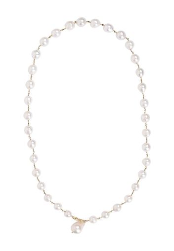 14kt yellow gold pearl necklace