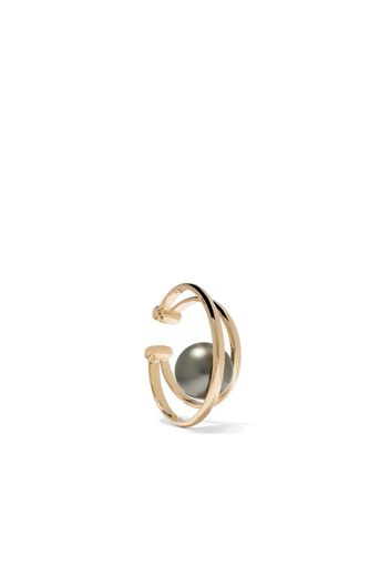 x Jason Wu 14kt yellow gold black Tahitian pearl earcuff