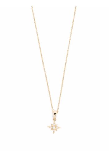 Mizuki Collana con pendente a stella in oro 14kt e diamanti