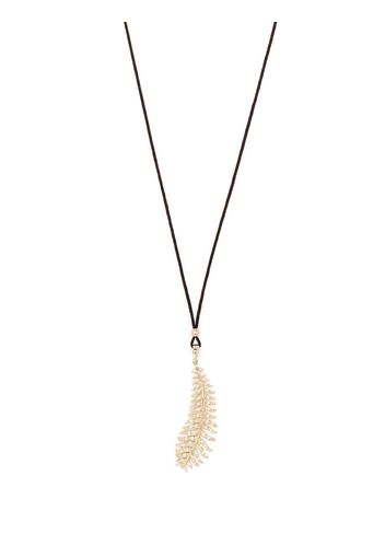 Mizuki Collana con pendente in oro 14kt con diamanti