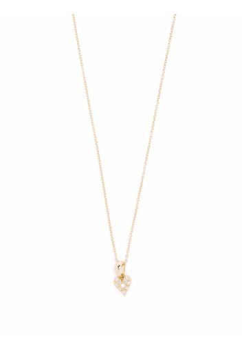 Mizuki Collana con pendente a forma di cuore in oro 14kt