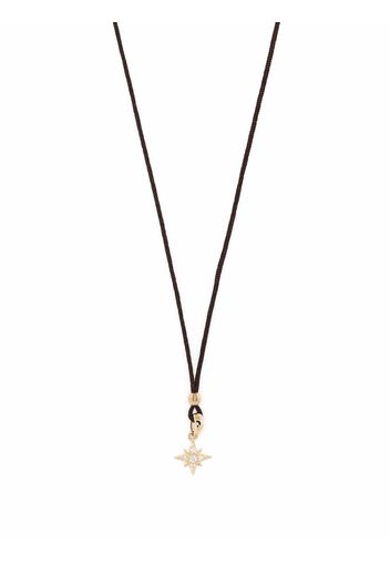 Mizuki Collana con pendente a stella in oro 14kt e diamante