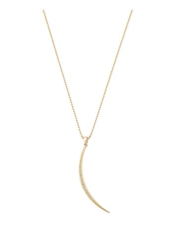 Mizuki 14kt gold diamond and pearl pendant necklace - Oro