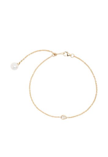 Mizuki 14kt yellow gold Sea of Beauty diamond and pearl bracelet - Oro