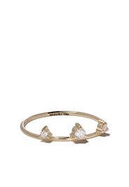 14kt yellow gold three diamonds ring