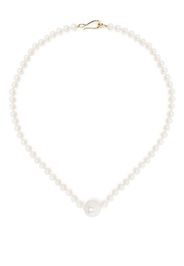 Mizuki 14kt yellow gold Sea of Beauty freshwater pearl necklace - Bianco