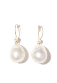 Mizuki 14kt yellow gold pearl drop earrings - Oro