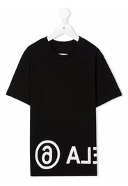 MM6 KIDS reverse logo T-shirt - Nero