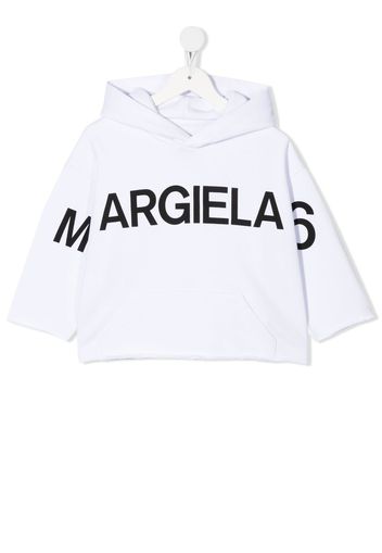 MM6 Maison Margiela Kids Felpa con stampa - Bianco