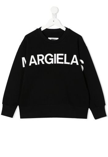 MM6 Maison Margiela Kids Felpa con stampa - Nero