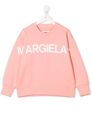 MM6 Maison Margiela Kids Felpa con stampa - Rosa