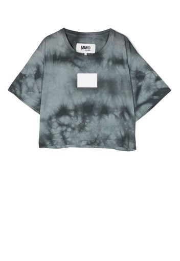 MM6 Maison Margiela Kids T-shirt con applicazione - Grigio