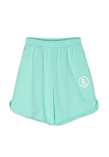 MM6 Maison Margiela Kids Shorts con stampa - Verde