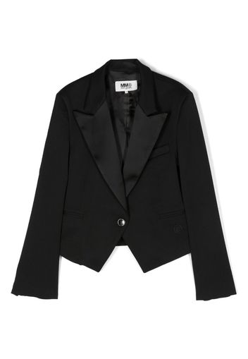 MM6 Maison Margiela Kids single-breasted tailored blazer - Nero